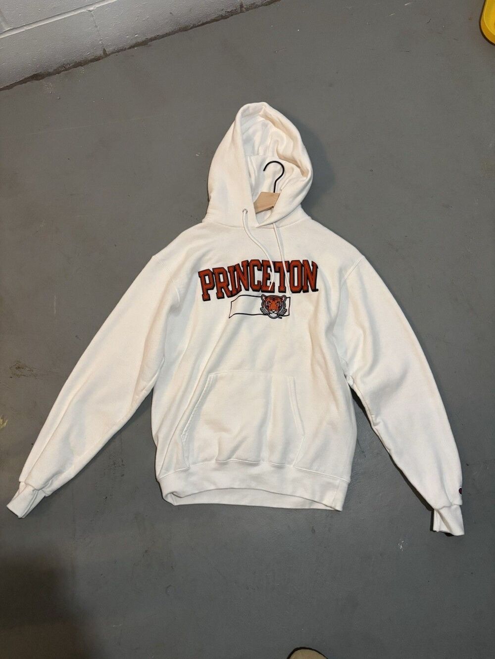 Princeton University Champion Graphic White Hoodie College - Men’s Medium